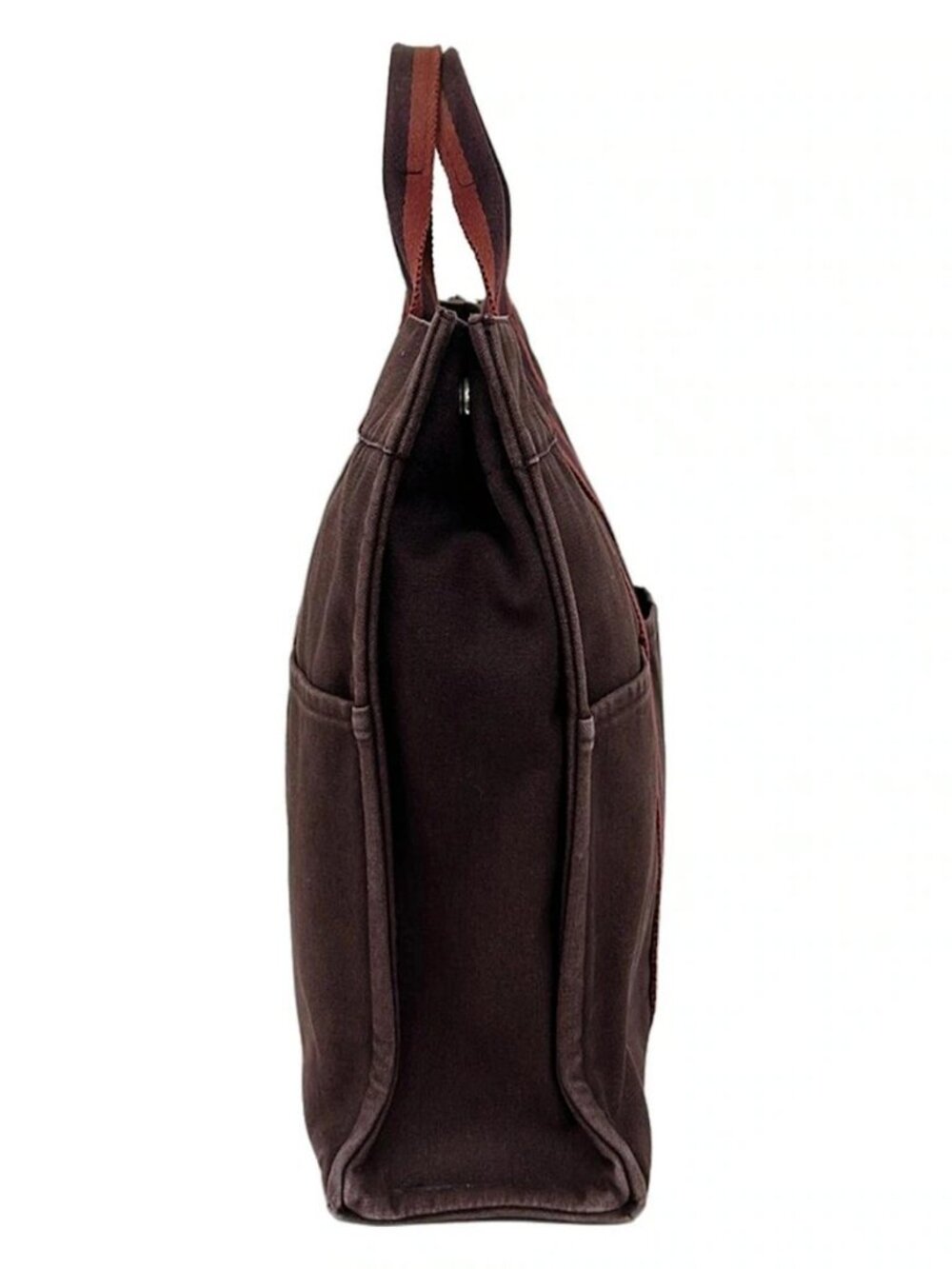 HERMES Fourre Tout Tote PM - Bordeaux Red Canvas None Tote Bag - Picture 2 of 10